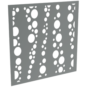 ProtectorAl 300-1200 x 300-1200mm Monument Bubbles Unframed Solid Aluminium Decorative Panel