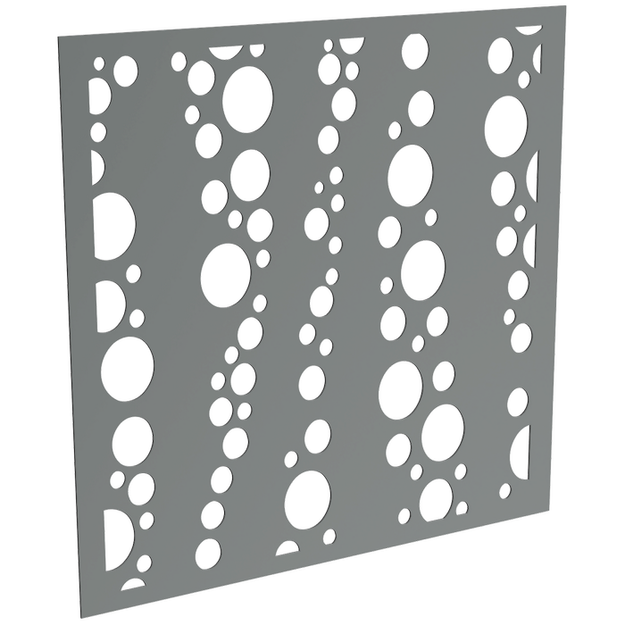 ProtectorAl 300-1200 x 300-1200mm Monument Bubbles Unframed Solid Aluminium Decorative Panel