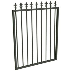 ProtectorAl 975 W x 1200mm H Woodland Grey Aluminium Spear Top Pool Gate