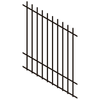 ProtectorAl 0350-1200W x 1500H Satin Black Radiator Pool Fence Panel Raked 16-30º - Black