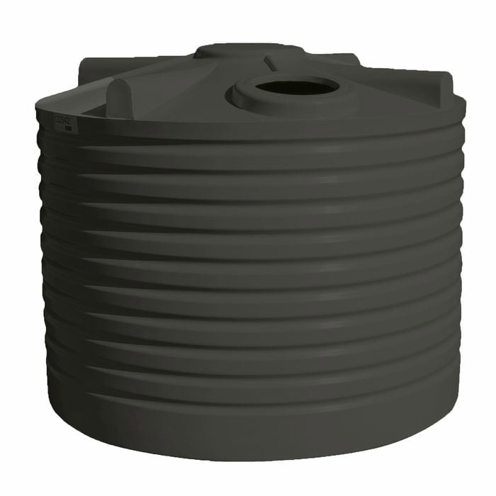 Clark Tanks 5000L Squat Round Poly Water Tank - Native Grey