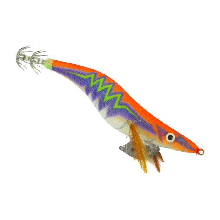 Finesse Rumoika Squid Jig, Orange Glow, 3.5, 2 Pack