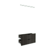 Lugna Storm 2 Drawer 1 Hangrail Insert Kit - Fits 900 x 380mm Cabinet Shell