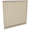ProtectorAl 300-1000W X 300-1000H Paperbark Aluminium Welded Slat Panel Vertical 9mm Gap