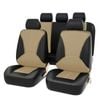Catzon Full Set Leather Car Seat Covers Fit For Most Sedans Suvs Pickup Trucks-beige