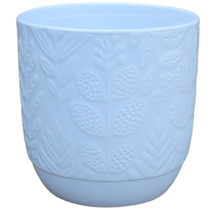Northcote Pottery 17cm White Ava Fleur Egg Pot