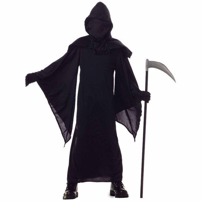 Horror Robe Faceless Grim Reaper Evil Ghost Death Halloween Boys ...