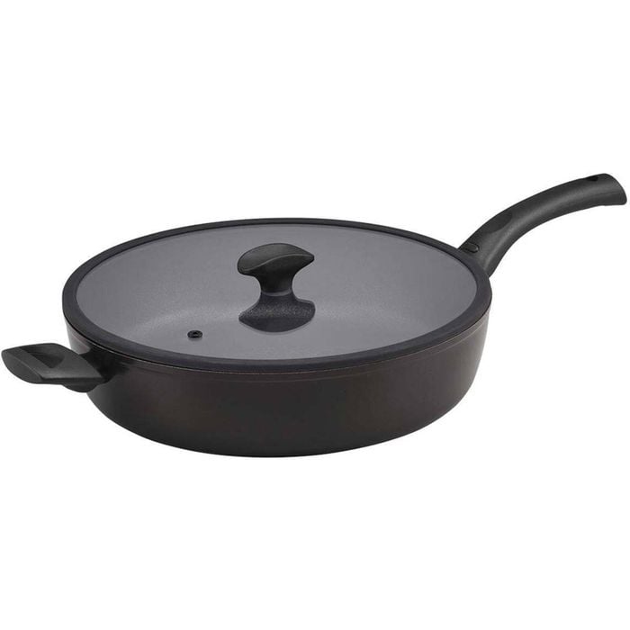 Essteele Per Salute 32cm Non-Stick Saute Pan w/ Lid Round Induction/Gas BLK