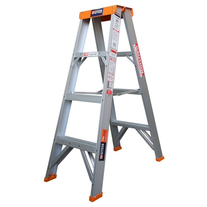 1.2m 150kg Industrial Aluminium Double Sided Step Ladder