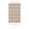 Pool Signs Australia Pool Rules Sign - Dune Gold