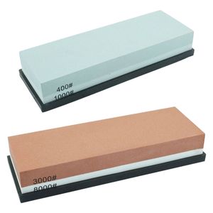 PriceDumb 400/1000+3000/8000 Dual Whetstone Set Knife Sharpening Water Stone Wet Sharpener with Non-Slip Stand Holder