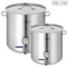 SOGA Stainless Steel Brewery Pot with Beer Valve 33L & 71L