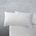 Accessorize Bedroom Collection 50cm x 90cm White King Cotton Polyester 2 Pack Pillowcases