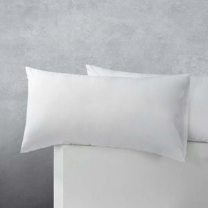Accessorize Bedroom Collection 50cm x 90cm White King Cotton Polyester 2 Pack Pillowcases