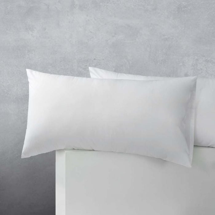 Accessorize Bedroom Collection 50cm x 90cm White King Cotton Polyester 2 Pack Pillowcases