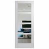 Hume Doors & Timber 920 x 2040 x 35mm Internal Door Primed MDF Hampton Clear Glass HAM4
