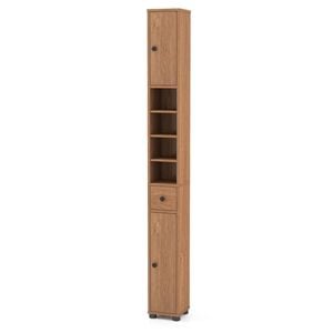 Costway Slim 1.8m Cabinet Kitchen Sideboard Drawer 5 Adjustable Shelf