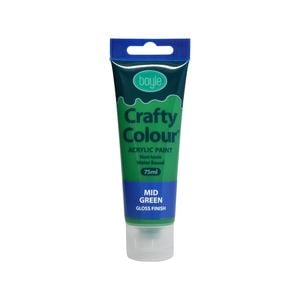 Boyle 75ml Mid Green Crafty Colour Acrylic Paint