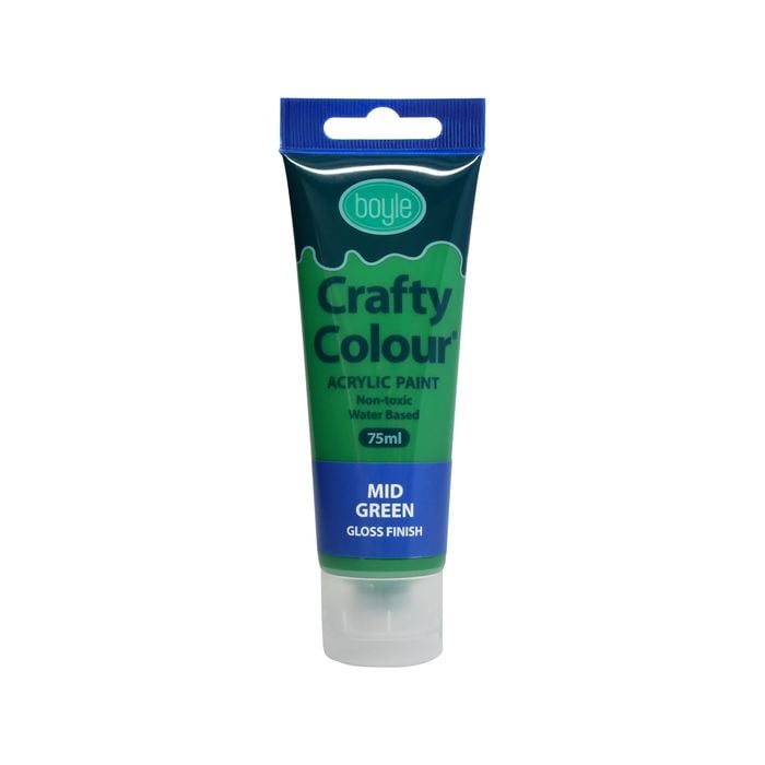 Boyle 75ml Mid Green Crafty Colour Acrylic Paint