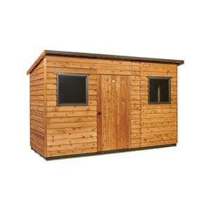 Cedar Shed 3.6m x 1.5m Nottingham Steel Roof