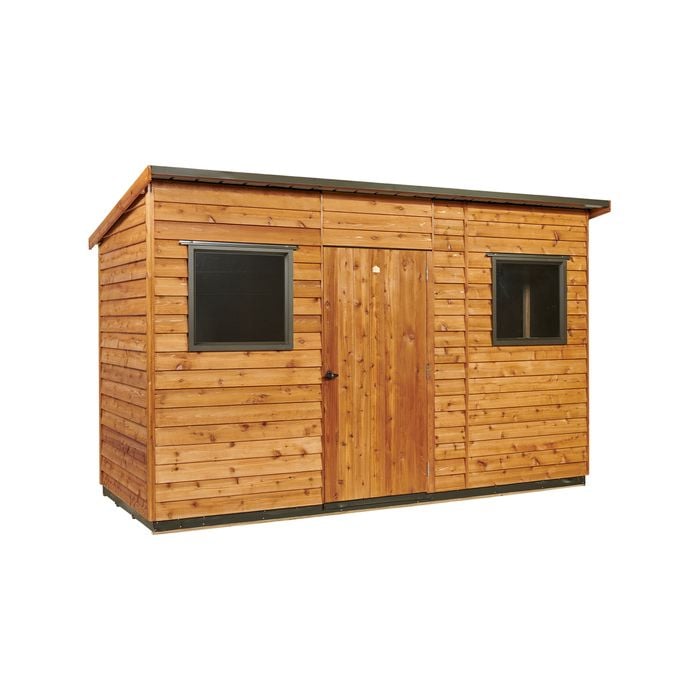 Cedar Shed 3.6m x 1.5m Nottingham Steel Roof