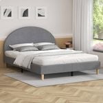 ALFORDSON Bed Frame Arched Base Grey King