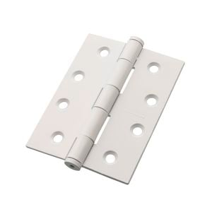 Lane 100 x 75 x 2.5mm Matte White Loose Pin Butt Hinge - 2 Pack