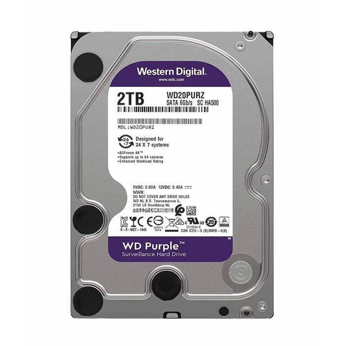 WD Purple 2TB HDD WD20PURZ 2台セット. WD Purple 2TB HDD Surveillance Hard Disk Drive Western