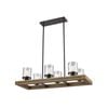 CLA Lighting METI Warm Chestnut Wood Pendant Light - Rectangular