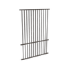 ProtectorAl 350 - 1200 x 1800mm Black Aluminium Flat Top Pool Fence Panel With Mid Rail