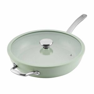 Circulon Halo With Laserdefense(tm) Ceramic Nonstick Induction 30cm Covered Skillet Sage Green