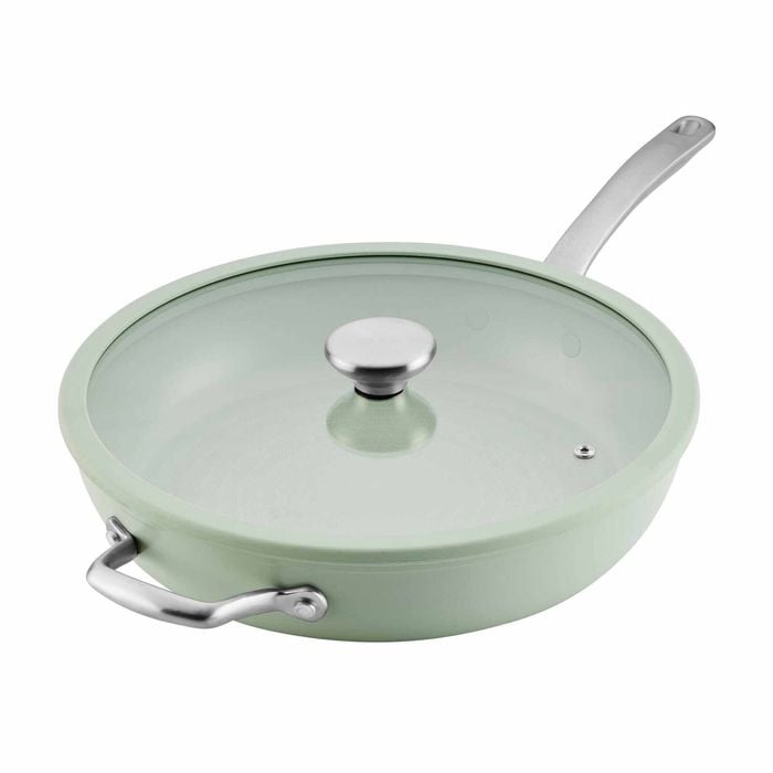 Circulon Halo With Laserdefense(tm) Ceramic Nonstick Induction 30cm Covered Skillet Sage Green