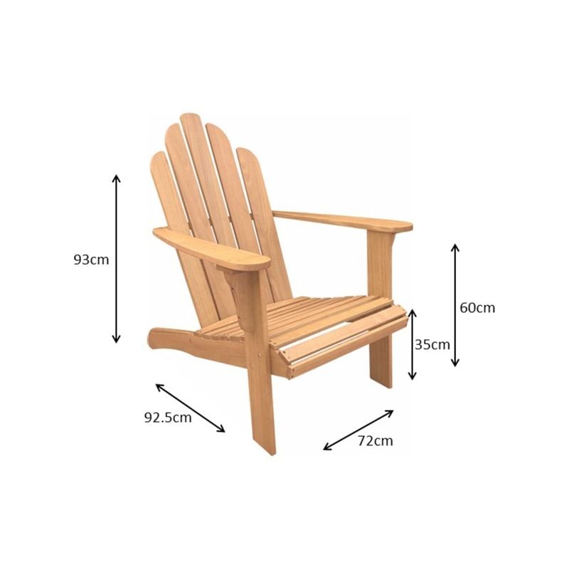 Cape Cod Adirondack Timber Chair Mimosa