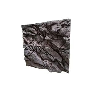 Aquarium Reptile Background – 3d Shale Rock Grey 90cm × 90cm