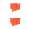 2x 2pc AgBoss Equestrian Show Jumping Keyhole Jump Cup Inserts Orange