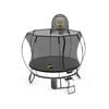 Springfree Compact Round Trampoline 8 ft - Sports Accessory Bundle Basketball Hoop, Ladder and Bag