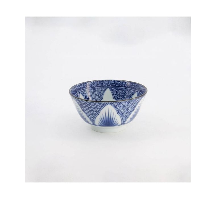 Tokyo Design Studio Lily Flower Tayo Bowl Small Blue 13.5x8cm
