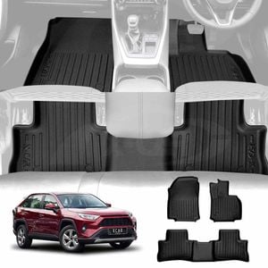 3D All Weather Rubber Car Mat Floor Liner Carpet Complete Set for Toyota RAV4 Rav 4 XA50 2019-2025