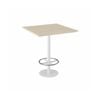 Olg Disc Bar Leaner White Frame Nordic Maple Top 900mm Square