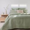 Bambury Flinders Coverlet Set - Sage - Single/Double
