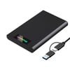 Simplecom Se239 Tool-free 2.5' Sata Hdd Ssd To Usb-c Enclosure With Rgb Lights Usb 3.2 Gen 2