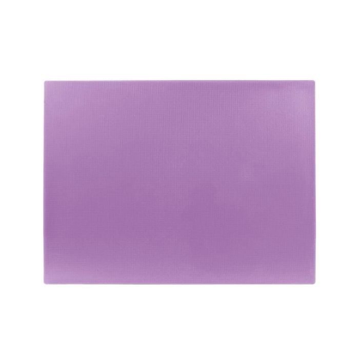 Hygiplas Chopping Board Extra Thick Low Density Purple 600x450x20mm Food Prep Safety Allergen Color Coded