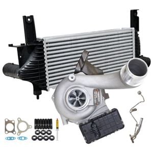 Upgrade Billet Turbo Charger With 62mm Intercooler And Genuine Oil Feed Pipe For Nissan Navara D40 YD25 2.5L 2010 Onwards