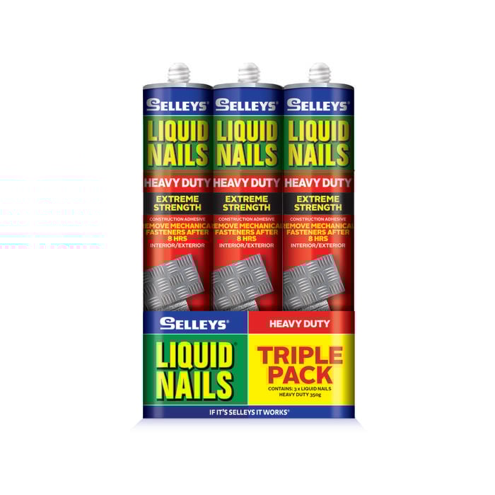 Selleys 375ml Heavy Duty Liquid Nails - Triple Pack