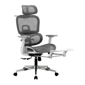 Oikiture Ergonomic Office Chair White&Grey
