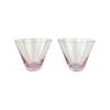 2pc Urban 9cm Cocktail Glass Stemless Drinking Cup - Pink