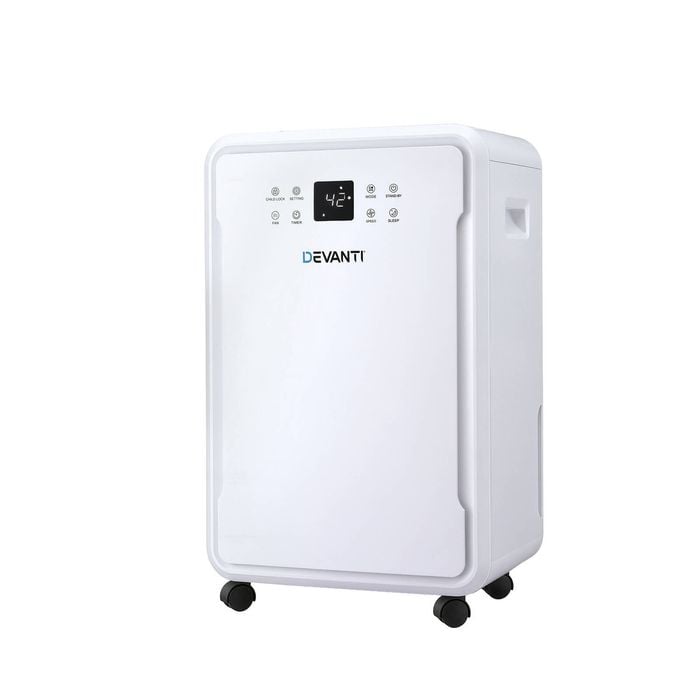 Devanti 50L/Day Dehumidifier Air Purifier White