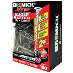 Bremick XTP 14g x 125mm T40 Stainless Steel 316 Bugle Batten - 100 Pack