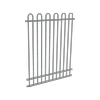 ProtectorAl 350 - 1200 x 1500mm Monument Aluminium Loop Top Pool Fence Panel With Mid Rail