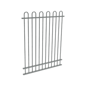 ProtectorAl 350 - 1200 x 1500mm Monument Aluminium Loop Top Pool Fence Panel With Mid Rail